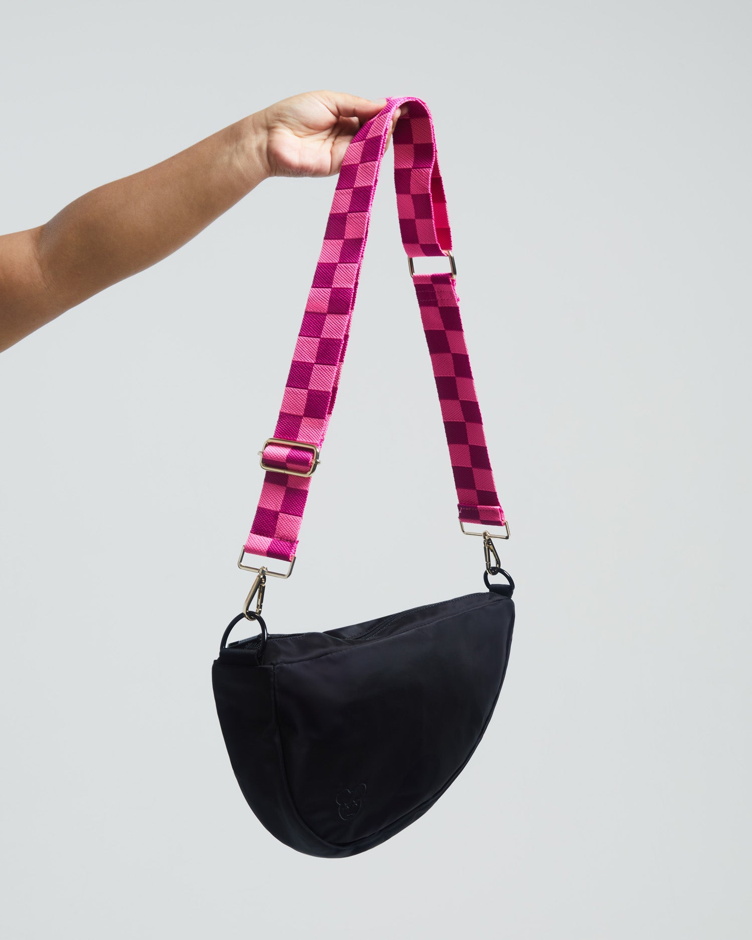 Black Crossbody Compact Diaper Bag | Sling Diaper Bag