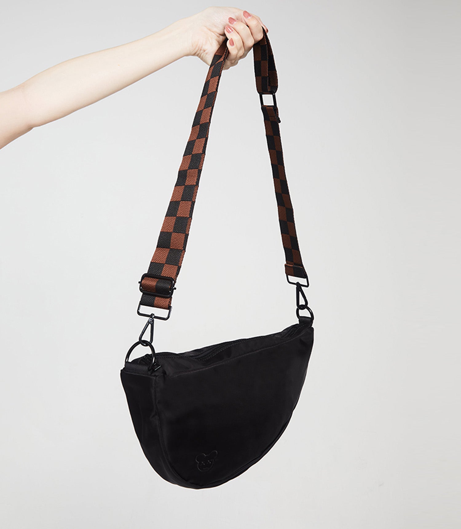 Black Crossbody Compact Diaper Bag | Sling Diaper Bag