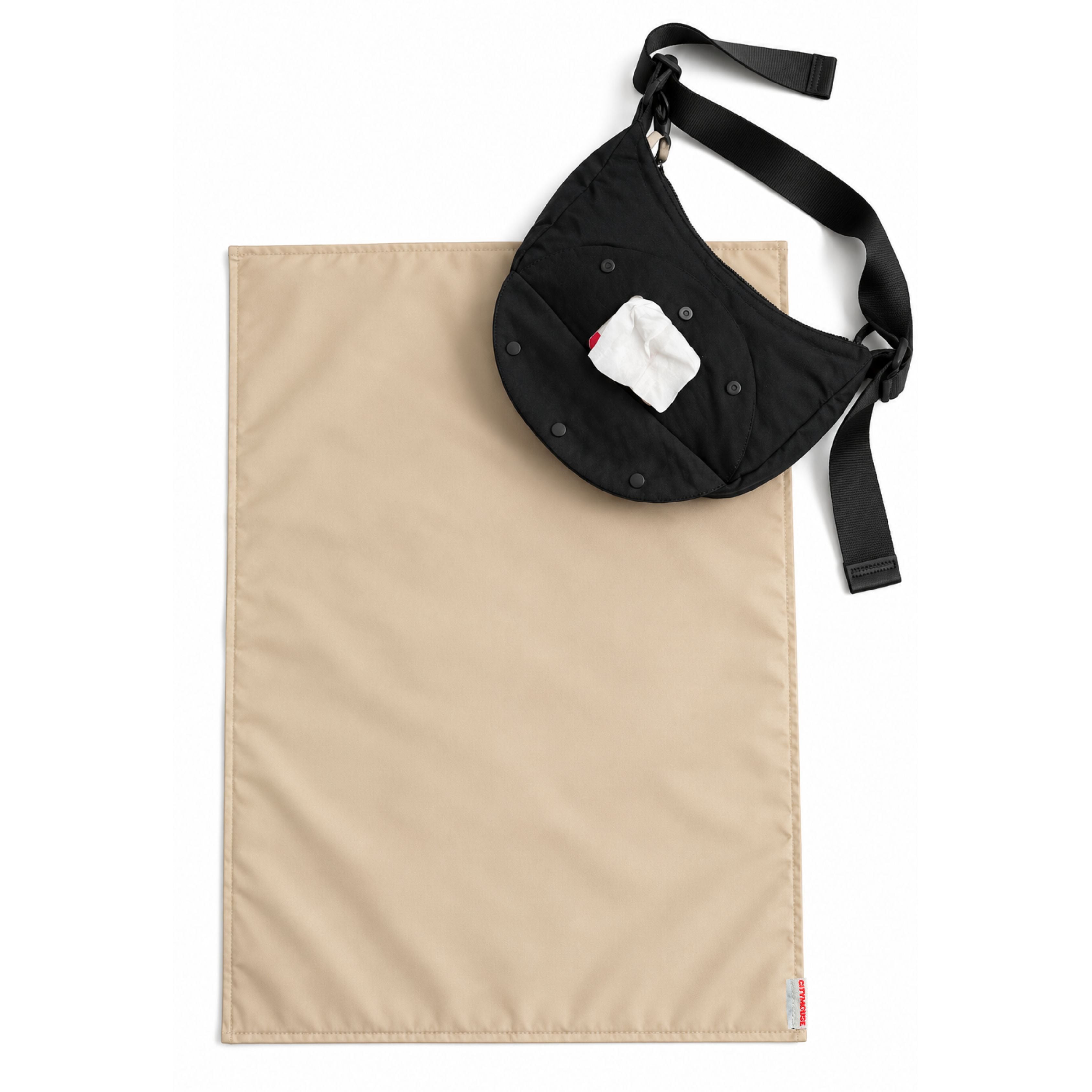 Park Bag Crossbody Diaper Bag Onyx | Citymouse® – citymouse