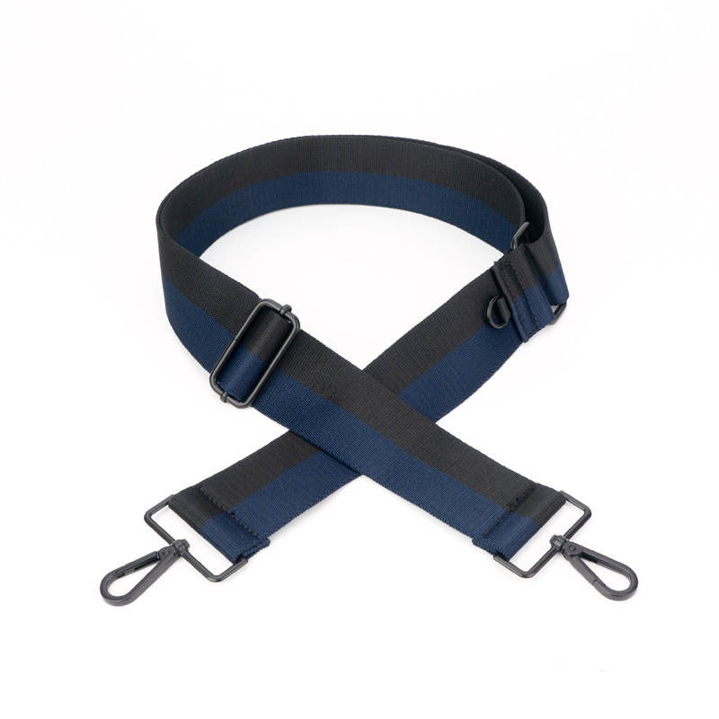 Navy + black woven strap