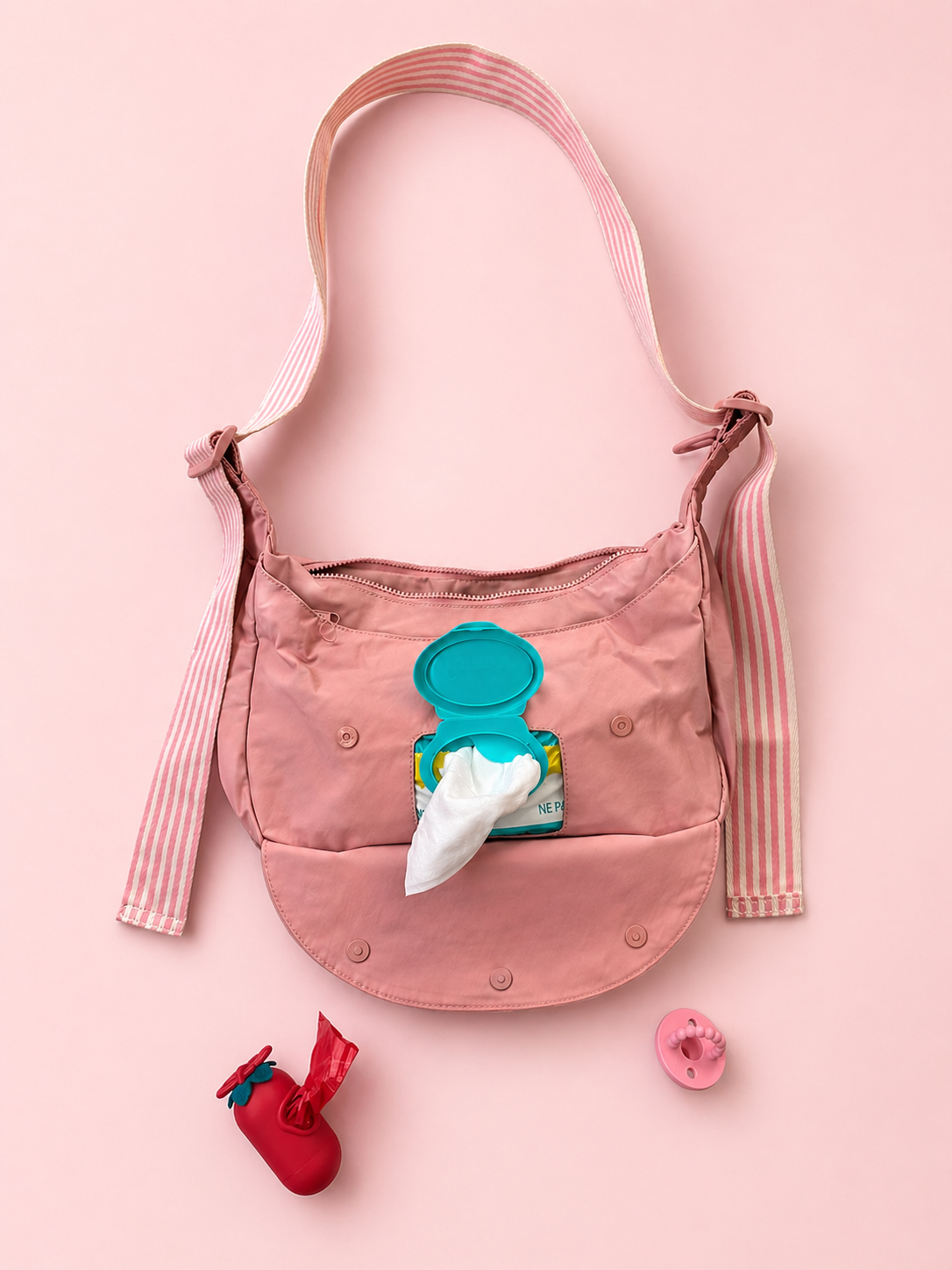 PARK BAG STRAP - Pink Stripe