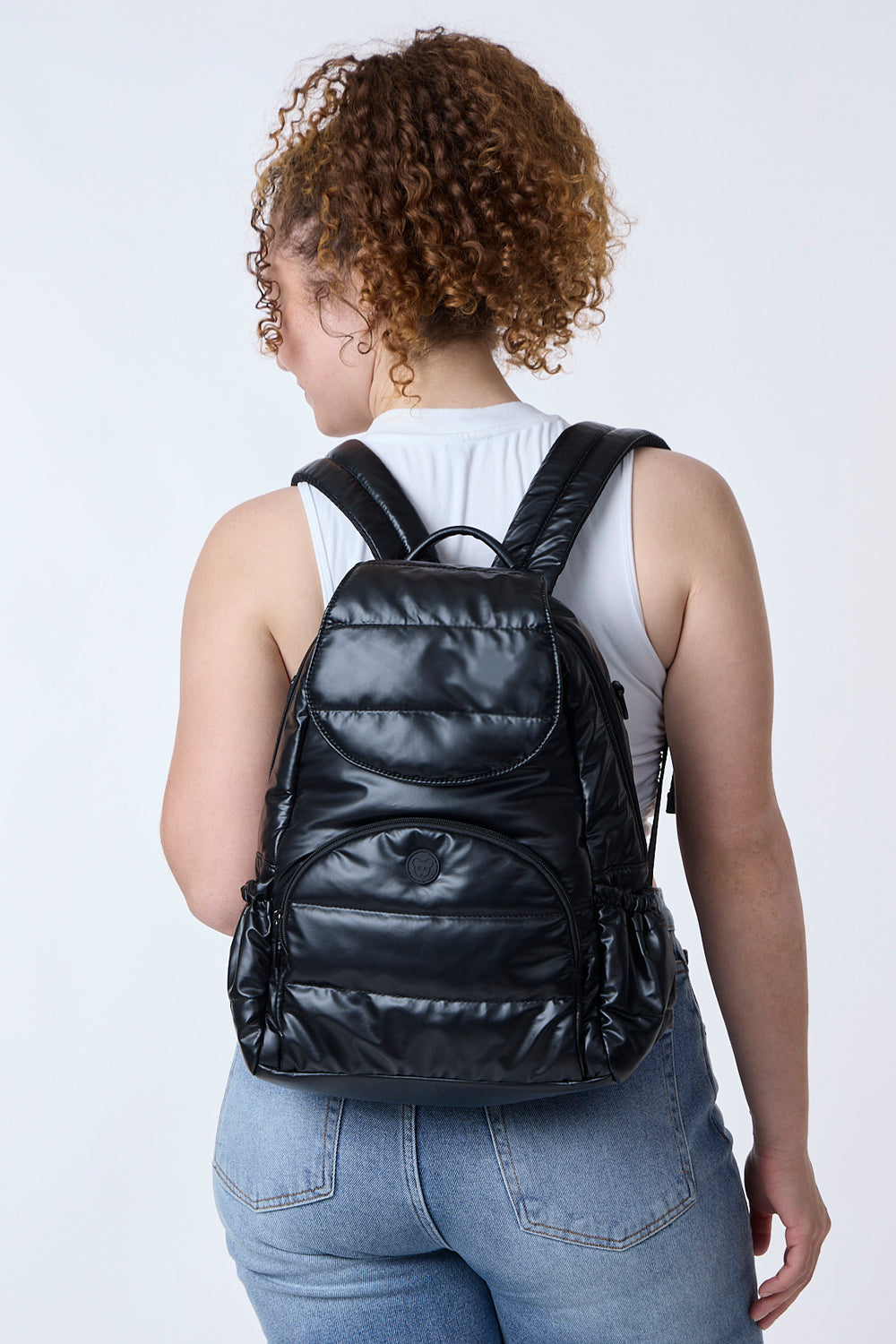 city quilted faux leather diaper backpack Minimalist Diaper Bag Backpack