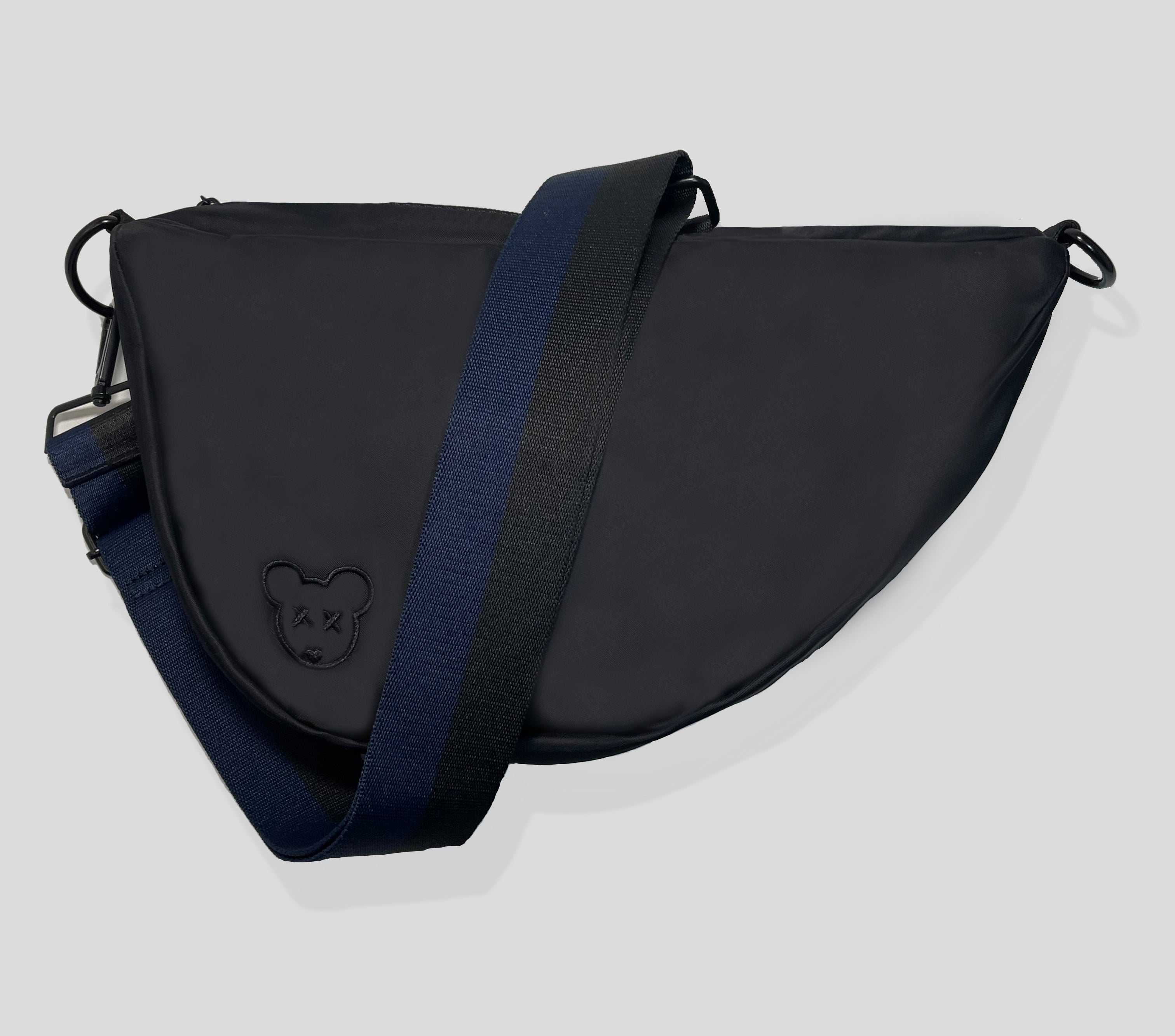 multifunctional sling diaper bag - JET BLACK