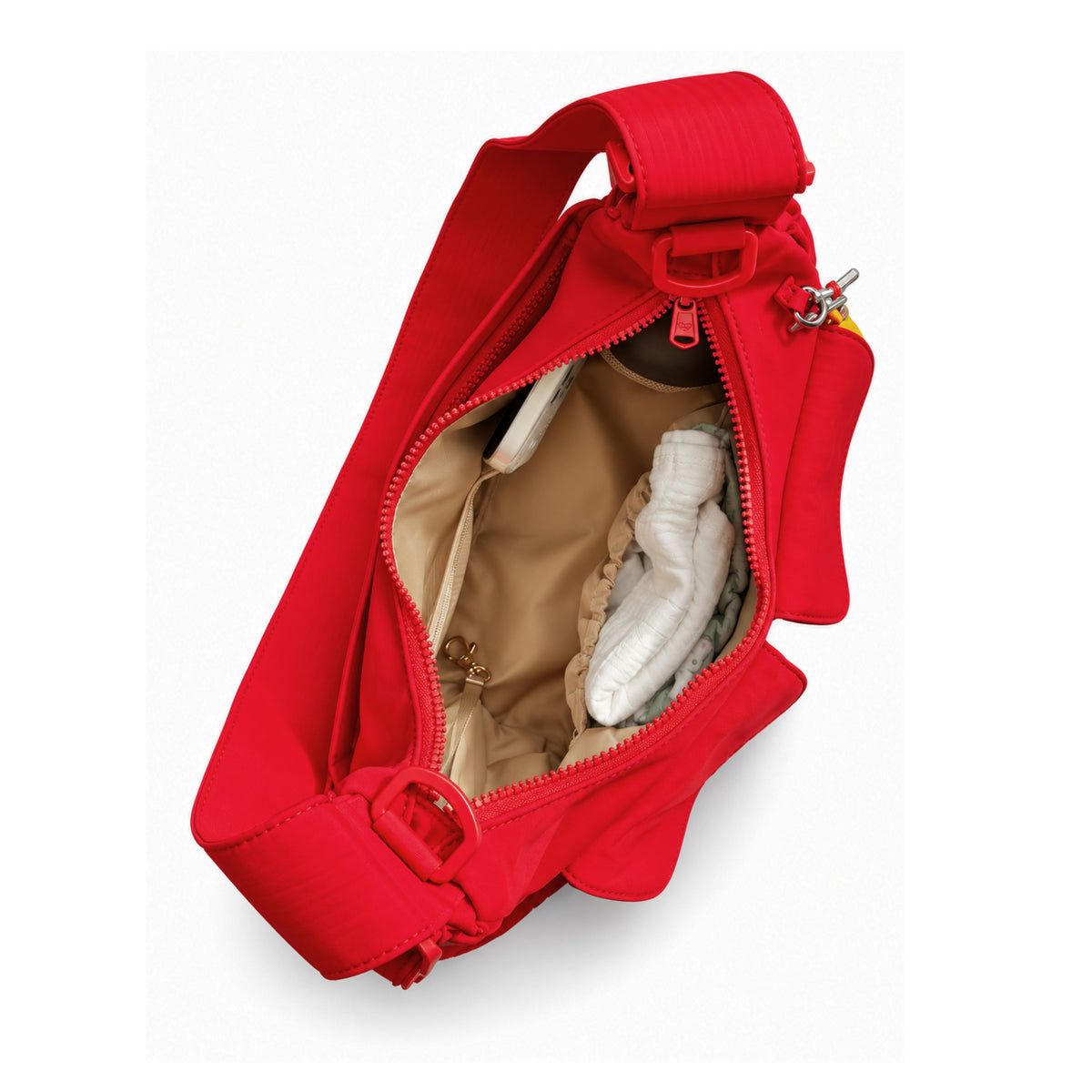 Citymouse Cargo crossbody diaper bag in Maraschino red