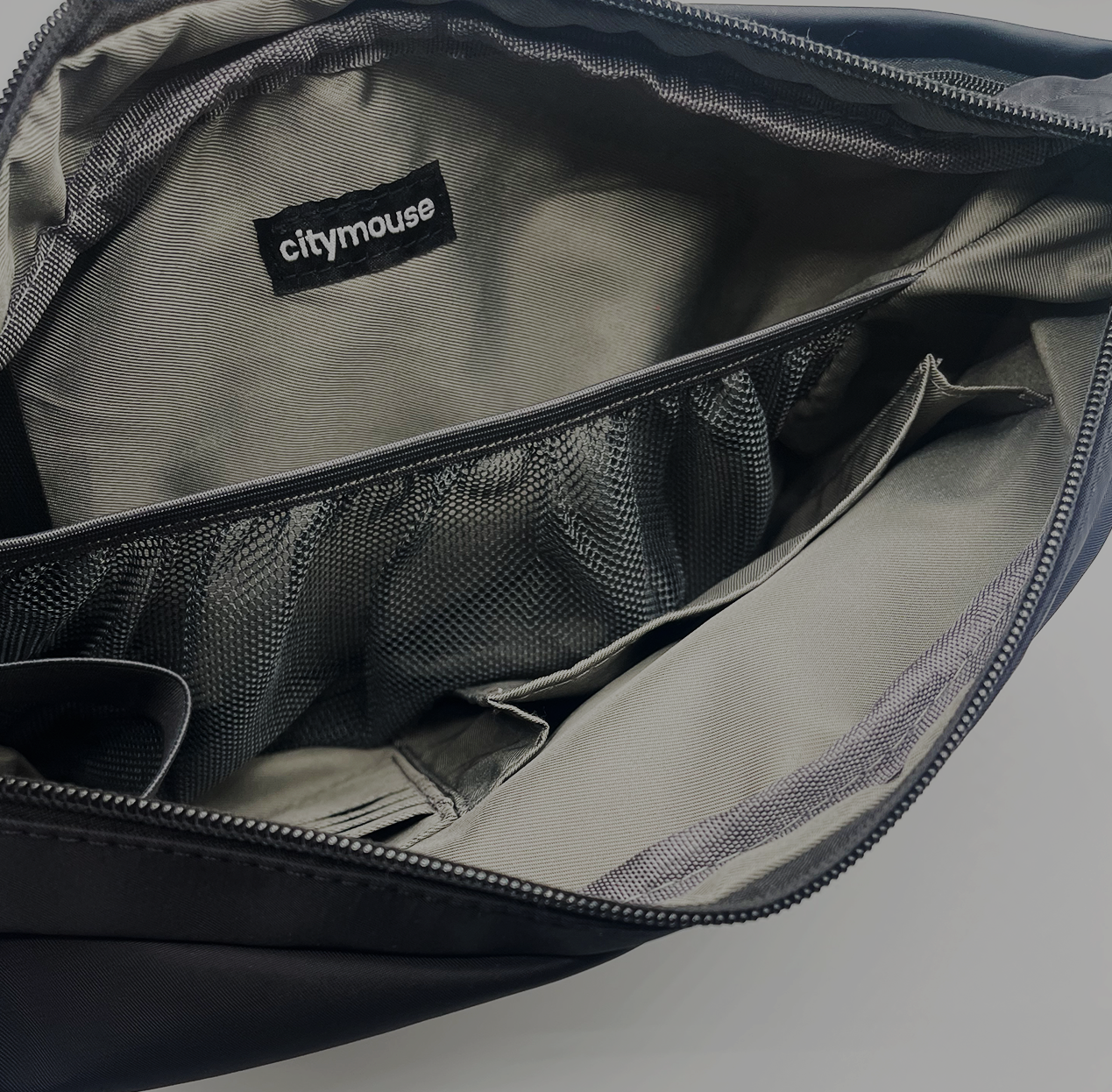 Black Crossbody Compact Diaper Bag | Sling Diaper Bag