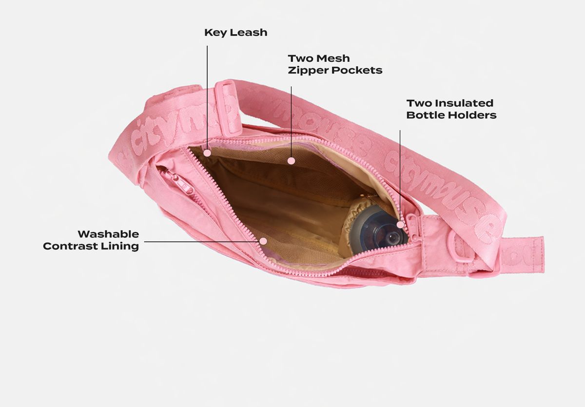 Park Bag Crossbody Diaper Bag Baby/Pink | Citymouse® – citymouse Park Bag Crossbody Diaper Bag Baby/Pink | Citymouse® – citymouse