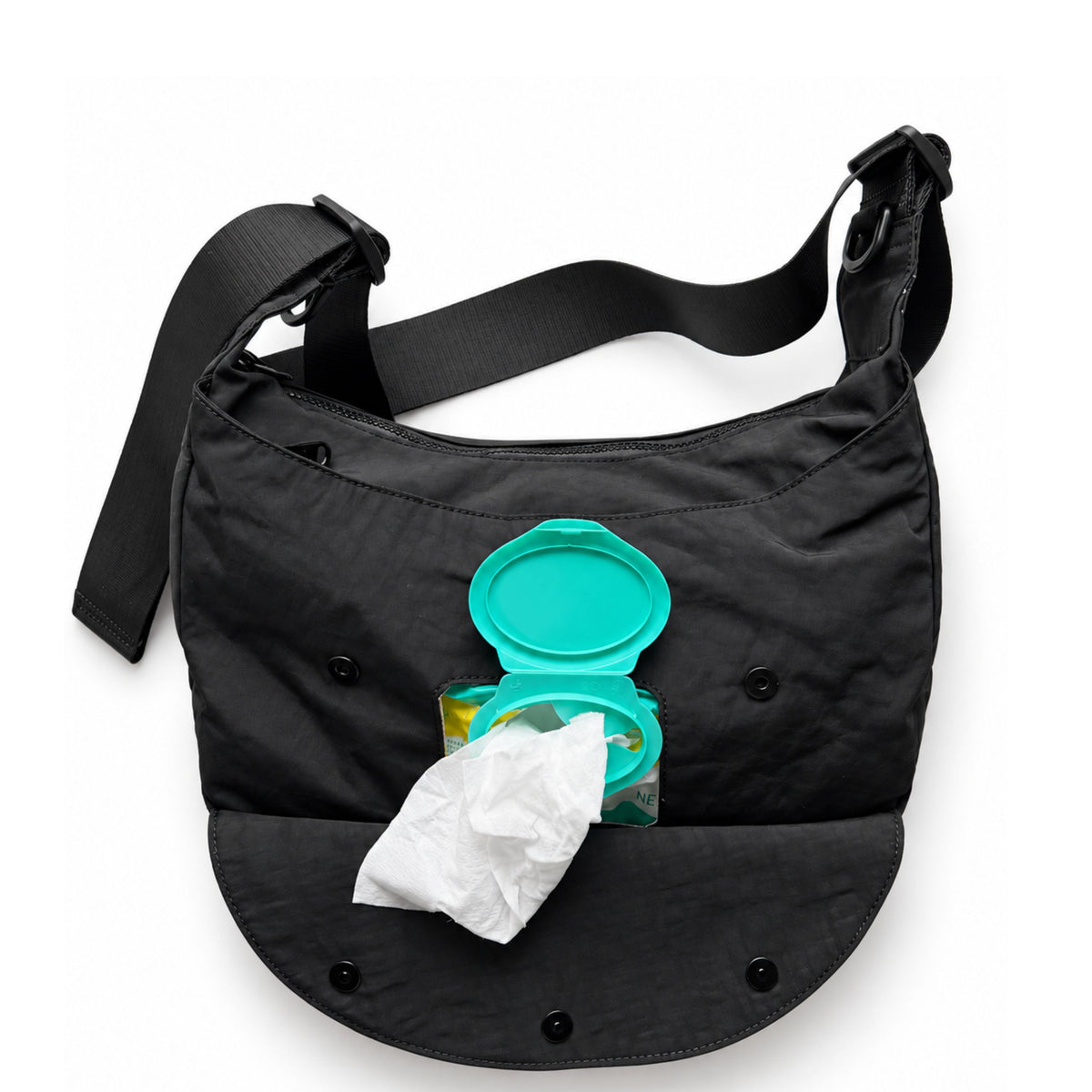 Citymouse Park Bag in Onyx black, worn crossbody