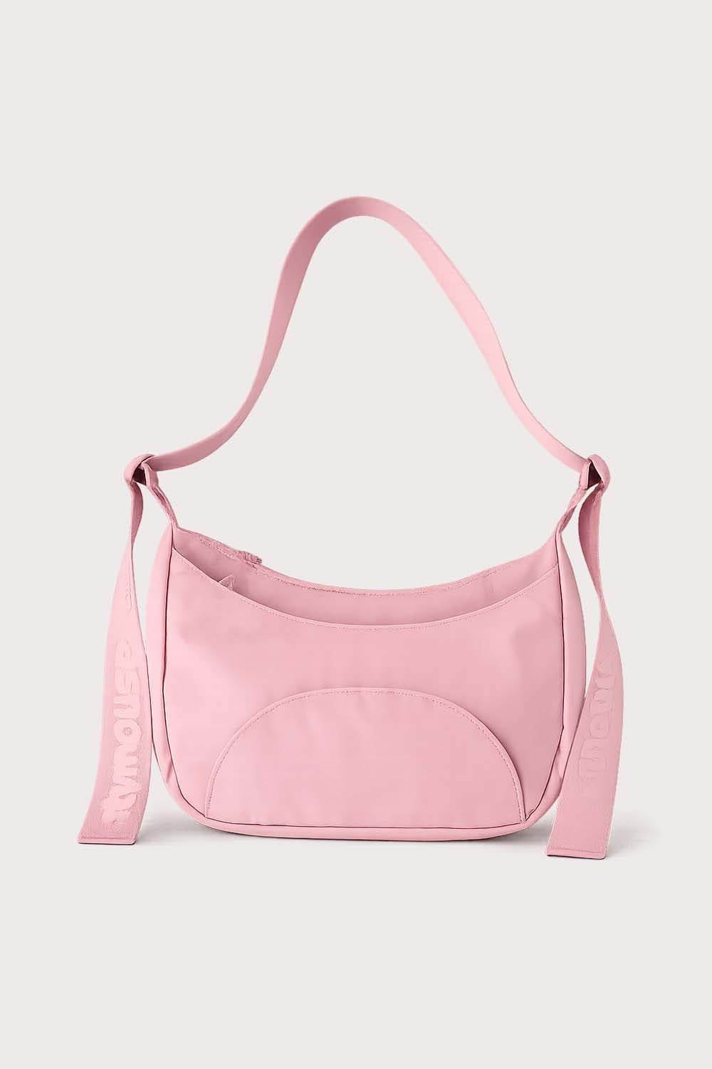 Citymouse NY Park Bag in Baby/ Pink with a plain strap on a light gray background